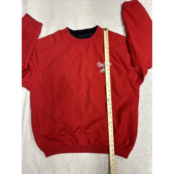 Pro Edge Ohio State Red & Black Reversible Pullover Windbreaker Jacket Size XL - Picture 6 of 9